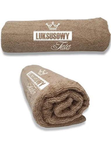 RĘCZNIK Z HAFTEM PREZENT DZIEŃ TATY LUKSUSOWY TATA