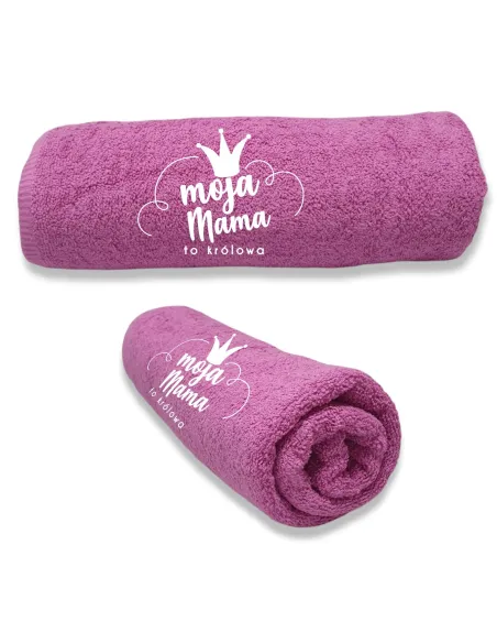 Ręcznik z HAFTEM Prezent DLA MAMY KRÓLOWA MAMA