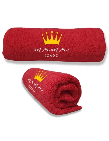 Ręcznik z HAFTEM Prezent NA DZIEŃ MAMY KRÓLOWA