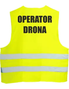 Kamizelka odblaskowa z nadrukiem tył OPERATOR DRONA 1 szt