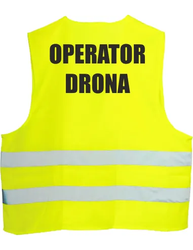 Kamizelka odblaskowa z nadrukiem tył OPERATOR DRONA 1 szt