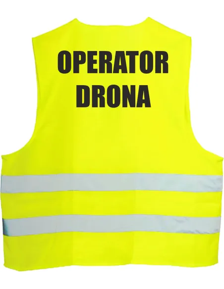 Kamizelka odblaskowa z nadrukiem tył OPERATOR DRONA 1 szt