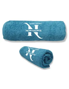 Ręcznik z HAFTEM Prezent NA PARAPETÓWKĘ INICJAŁY