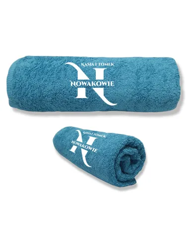 Ręcznik z HAFTEM Prezent NA PARAPETÓWKĘ INICJAŁY