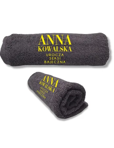 RĘCZNIK Z HAFTEM PREZENT DLA KOBIETY KOLEŻANKI