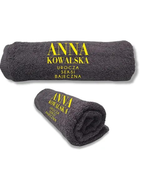 RĘCZNIK Z HAFTEM PREZENT DLA KOBIETY KOLEŻANKI