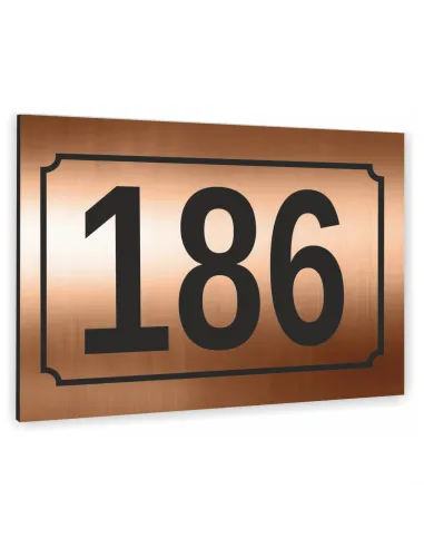 Tabliczka ADRESOWA Aluminiowa miedziana Numer domu dibond 20x30cm