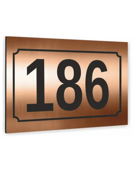 Tabliczka ADRESOWA Aluminiowa miedziana Numer domu dibond 20x30cm
