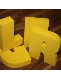 Pojedyncza litera ze styroduru - wysokość 10 cm grubość 5 cm - niemalowana