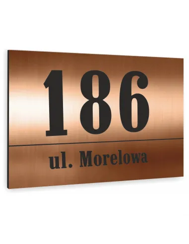 Tabliczka adresowa miedziana Dibond  20x30 cm