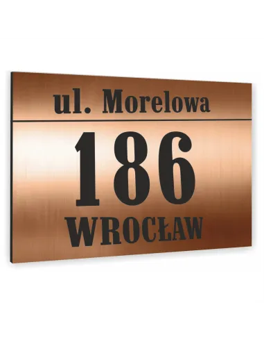 METALOWA TABLICA ADRESOWA NAZWA ULICY ALUMINIUM 3D 20x30cm dibond