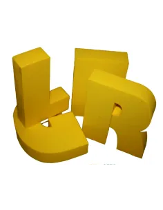 Pojedyncza litera ze styroduru - wysokość 30 cm grubość 5 cm - niemalowana