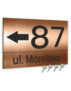 Nowoczesne numery na dom - Tablica adresowa z dibondu