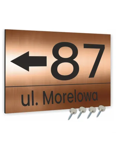 Nowoczesne numery na dom - Tablica adresowa z dibondu