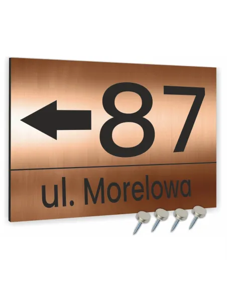 Nowoczesne numery na dom - Tablica adresowa z dibondu