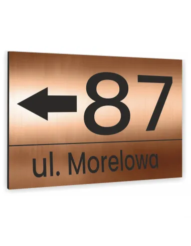 Nowoczesne numery na dom - Tablica adresowa z dibondu
