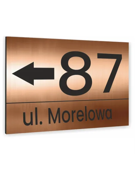 Nowoczesne numery na dom - Tablica adresowa z dibondu