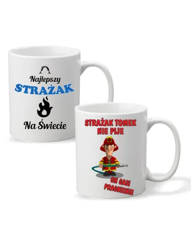 FOTO KUBEK z nadrukiem PREZENT dla STRAŻAKA