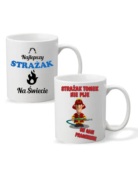 FOTO KUBEK z nadrukiem PREZENT dla STRAŻAKA