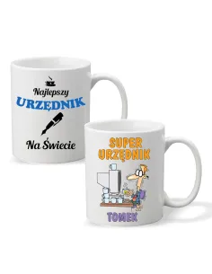 FOTO KUBEK z nadrukiem PREZENT dla URZĘDNIKA