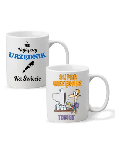 FOTO KUBEK z nadrukiem PREZENT dla URZĘDNIKA