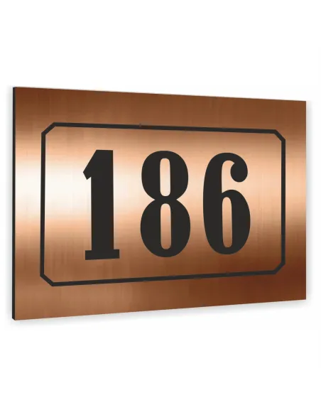 METALOWA miedziana TABLICA ADRESOWA NAZWA ULICY ALUMINIUM 3D 40x30cm dibond