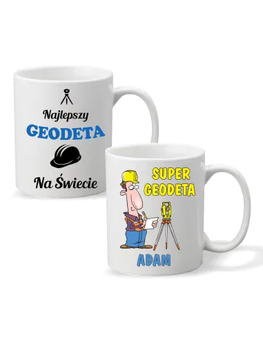 FOTO KUBEK z nadrukiem PREZENT dla GEODETY