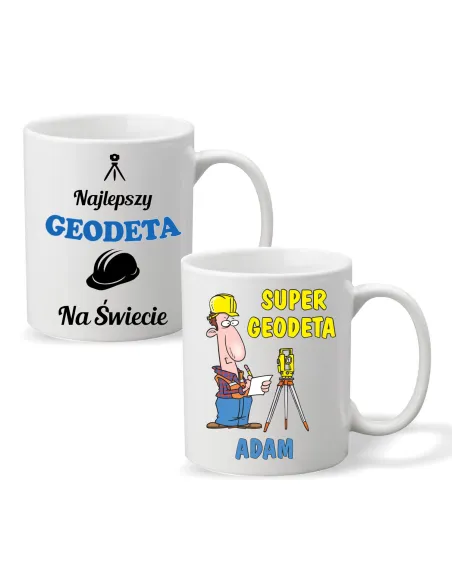 FOTO KUBEK z nadrukiem PREZENT dla GEODETY