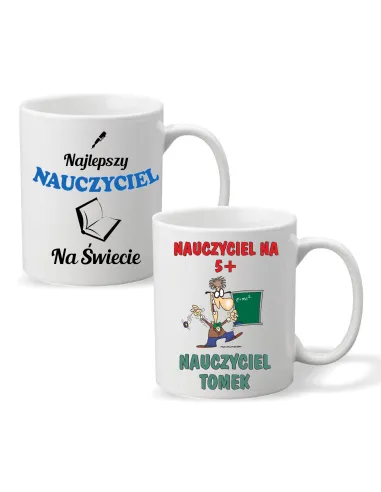 FOTO KUBEK z nadrukiem PREZENT dla NAUCZYCIELA