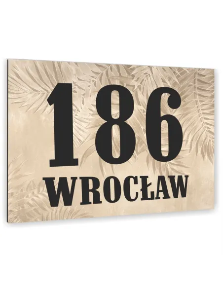 Tabliczka Tablica ADRESOWA ALUMINIOWA kolorowy nadruk 20x15 cm dibond