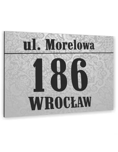 Tabliczka ADRESOWA Aluminiowa kolorowy nadruk Numer domu dibond 20x15cm