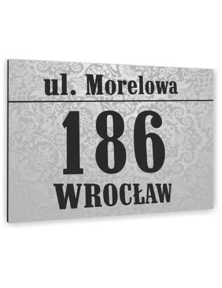 Tabliczka ADRESOWA Aluminiowa kolorowy nadruk Numer domu dibond 20x15cm