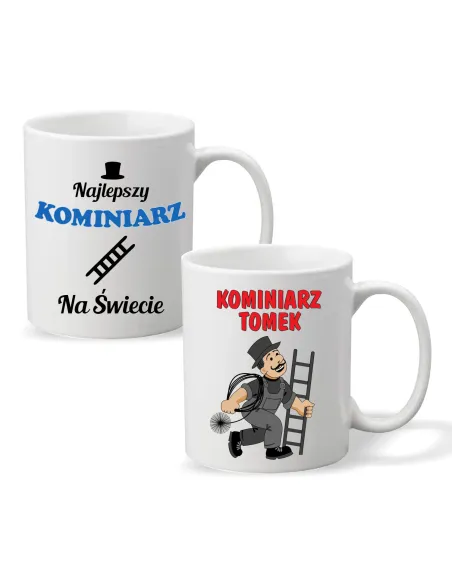 FOTO KUBEK z nadrukiem PREZENT dla KOMINIARZA