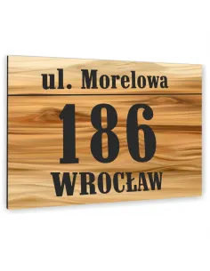 Tabliczka ADRESOWA ALUMINIOWA kolorowe nadruki 20x15 numer dom dibond