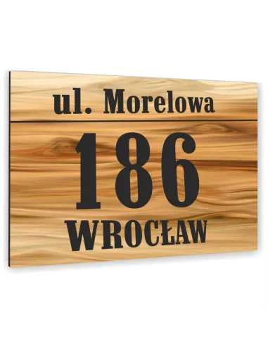 Tabliczka ADRESOWA ALUMINIOWA kolorowe nadruki 20x15 numer dom dibond