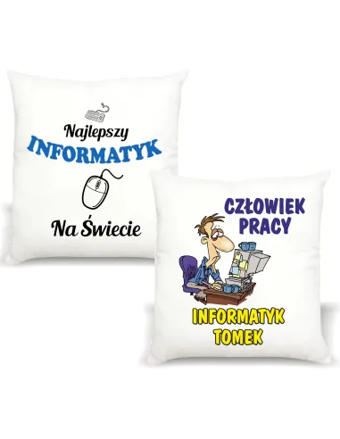 Śmieszny Prezent FOTO Poduszka dla INFORMATYKA