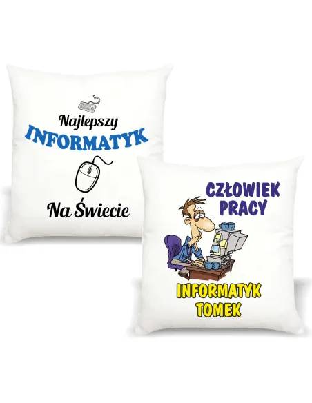 Śmieszny Prezent FOTO Poduszka dla INFORMATYKA