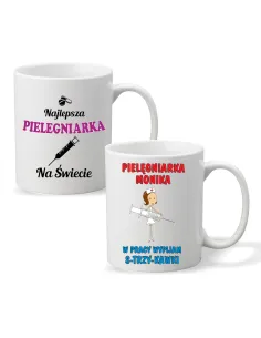 FOTO KUBEK z nadrukiem PREZENT dla PIELĘGNIARKI