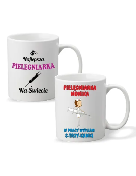 FOTO KUBEK z nadrukiem PREZENT dla PIELĘGNIARKI