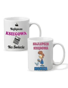 FOTO KUBEK z nadrukiem PREZENT dla KSIĘGOWEJ