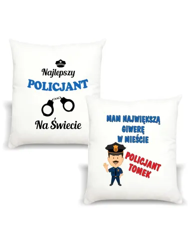 Śmieszny Prezent FOTO Poduszka dla POLICJANTA