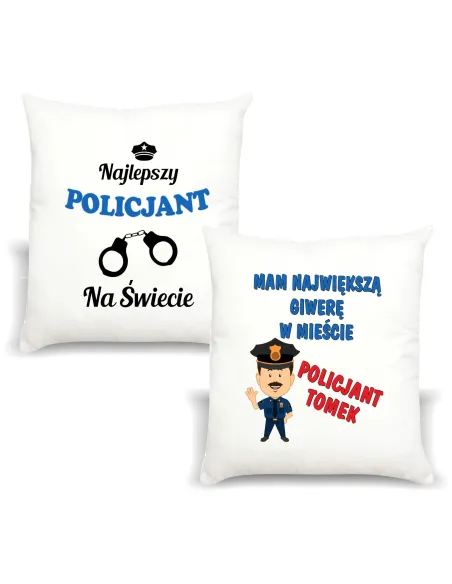 Śmieszny Prezent FOTO Poduszka dla POLICJANTA