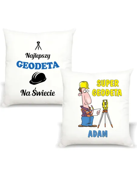 Śmieszny Prezent FOTO Poduszka dla GEODETY