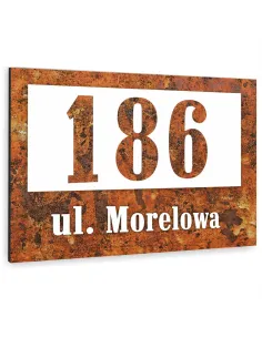 Tabliczka ADRESOWA ALUMINIOWA Tablica NUMER DOMU 15x20 dibond różne kolory