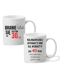 FOTO KUBEK PREZENT branie zaczyna się po 30 40 50