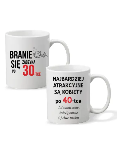 FOTO KUBEK PREZENT branie zaczyna się po 30 40 50