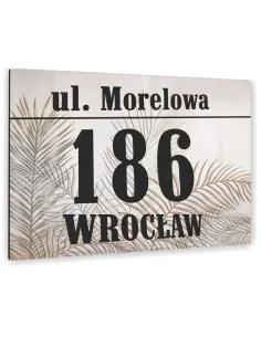 Tabliczka Nr DOMU Tablica ADRESOWA ALUMINIUM 20x15 cm dibond różno kolorowa