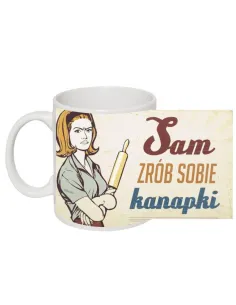 śmieszny Kubek PRL na prezent z nadrukiem sam zrób sobie kanapki