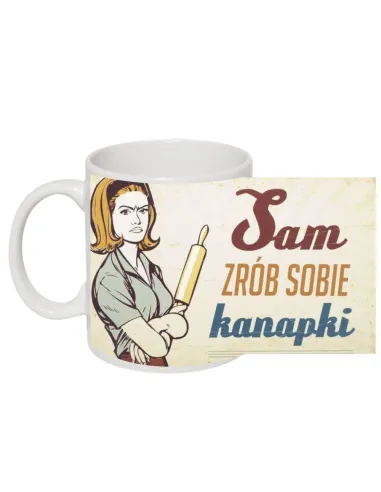 śmieszny Kubek PRL na prezent z nadrukiem sam zrób sobie kanapki