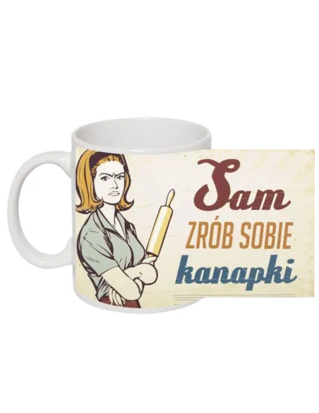 śmieszny Kubek PRL na prezent z nadrukiem sam zrób sobie kanapki